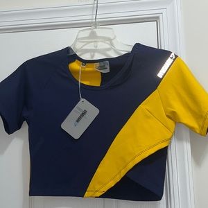 - Gymshark Asymetric Crop Top